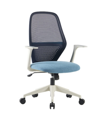 Flower office chair in white.