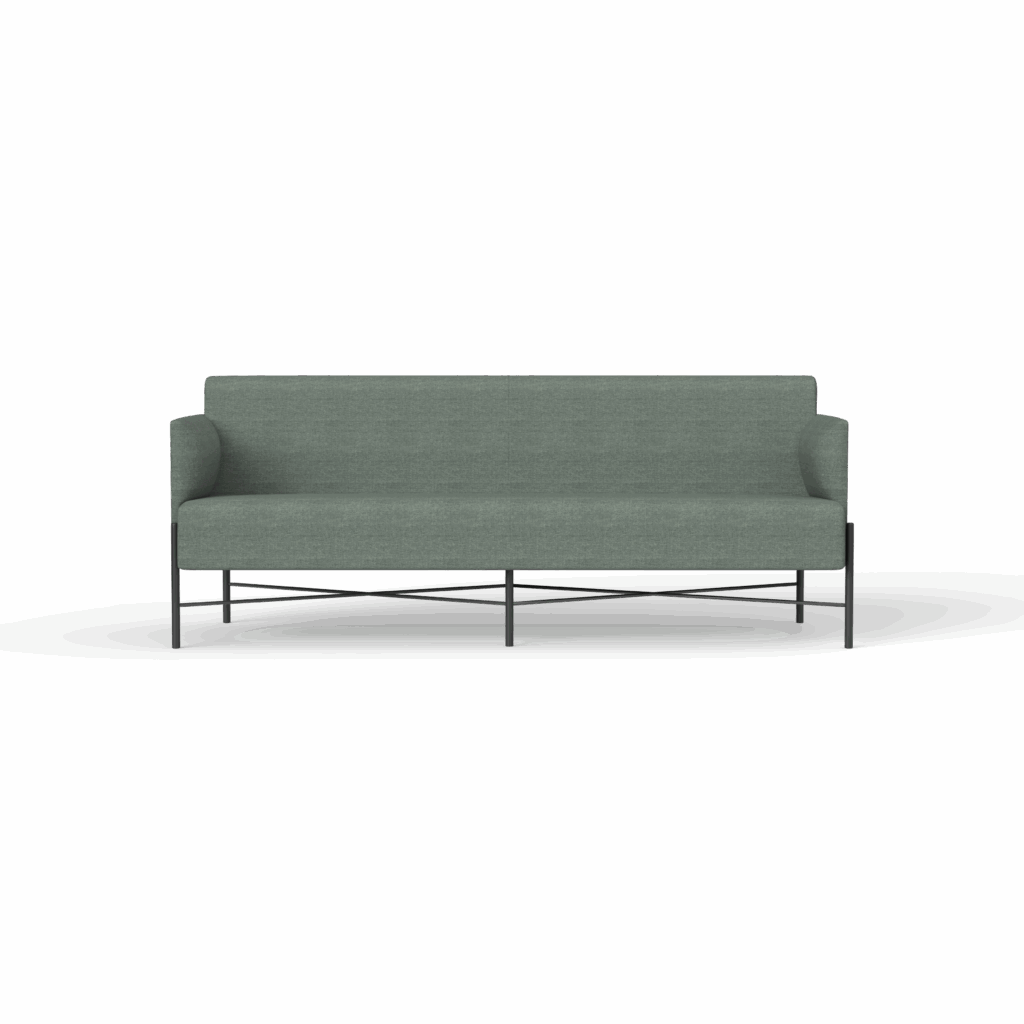 Avalon 3-seater lounge in sage green.