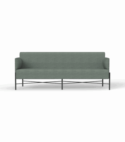 Avalon 3-seater lounge in sage green.