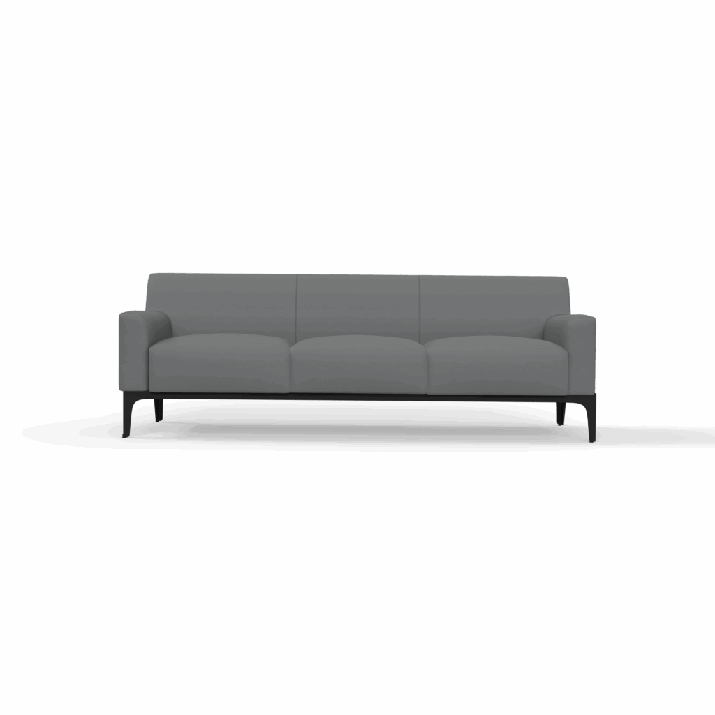 Cedar 3-seater lounge in charcoal.