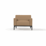 Cedar armchair in tan PU.