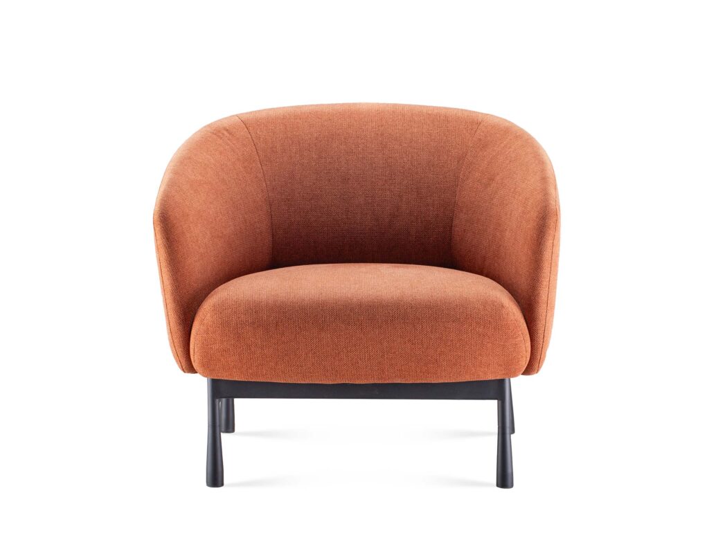 Front view of Cosmos lounge chair.