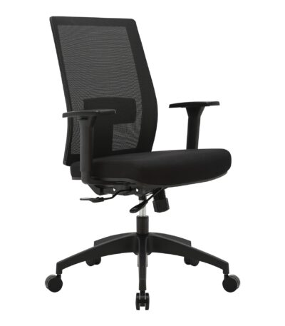 Mantra ergonomic office chair with arms.