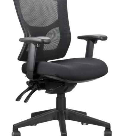 Milan ergonomic mesh chair with arms.