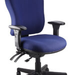 Oxley ergonomic office chair in navy.