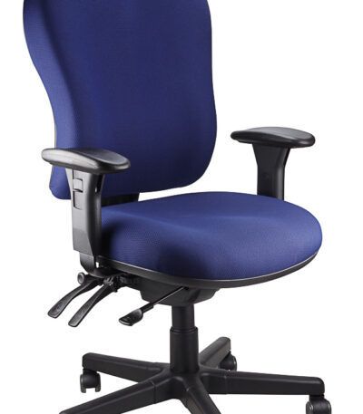 Oxley ergonomic office chair in navy.