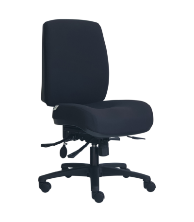 ErgoSelect Stride chair with medium back in black.