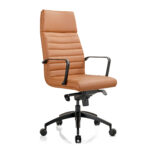 Addison high back executive chair in tan.
