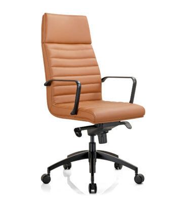 Addison high back executive chair in tan.