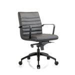Addison medium back executive chair in black.