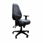 Persona 24/7 ergonomic office chair with leather upholstery.