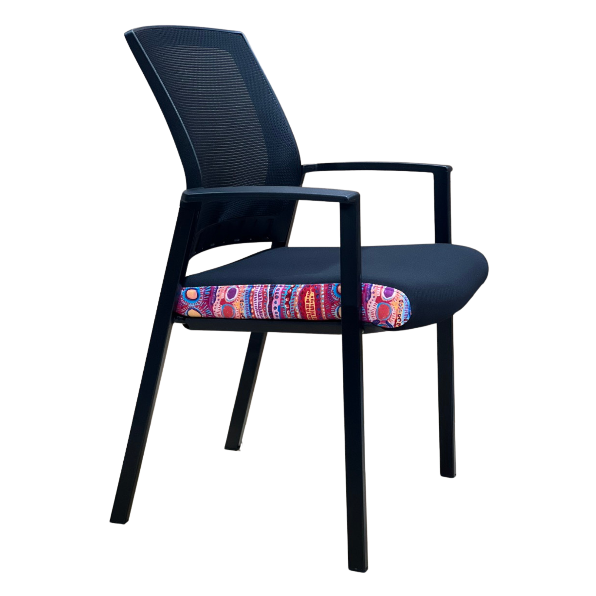 116 Darwin visitor chair in black opal.