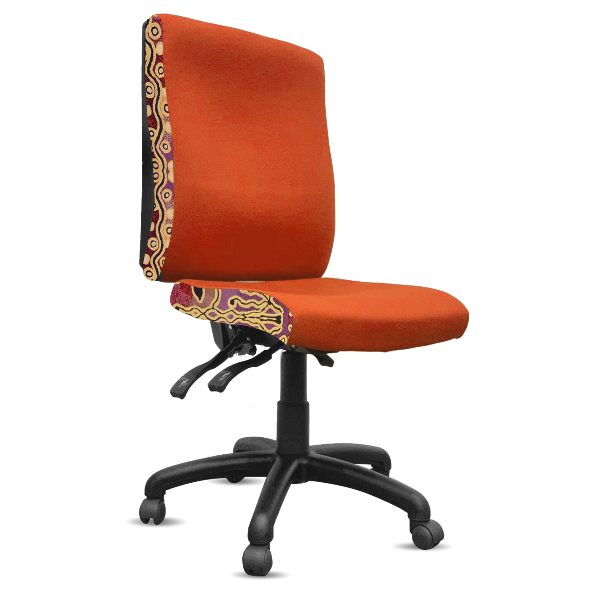 171 Katherine high back office chair in golden orange.
