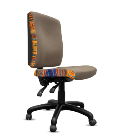 Katherine medium back office chair in mist grey.