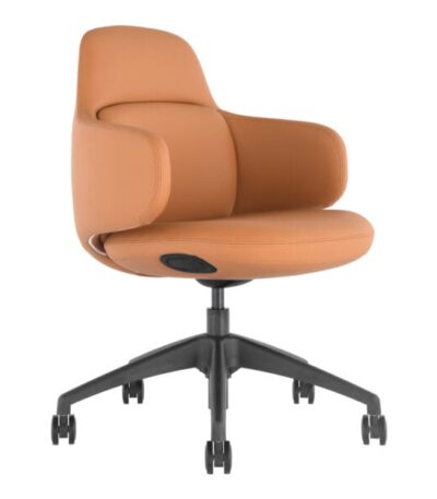 Buro Odyssey boardroom chair in tan PU.