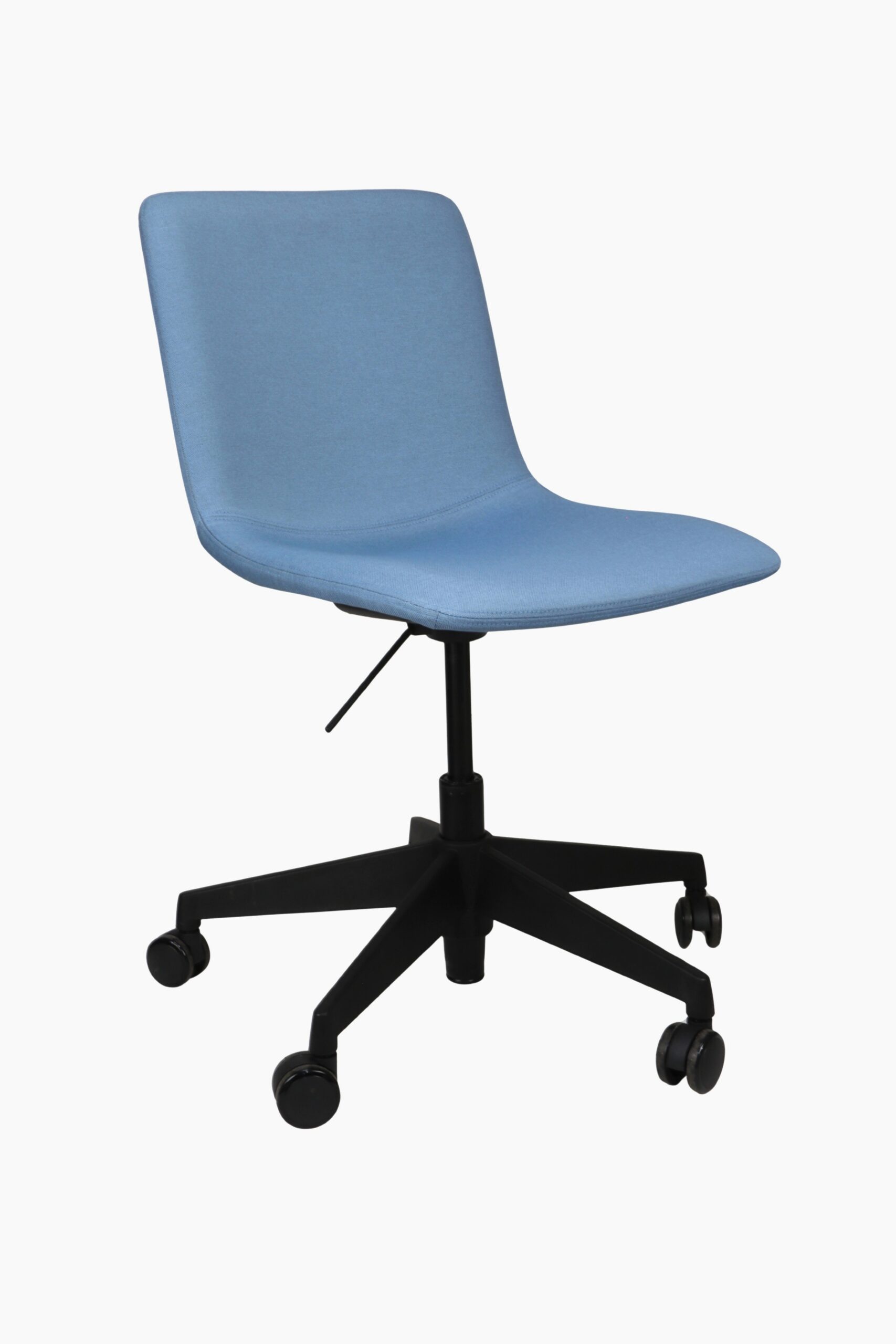 ECHODELSKYSWIV Echo Deluxe Swivel chair in sky blue fabric.