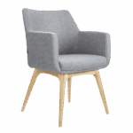 Buro Konfurb Hady reception chair in Keylargo ash.