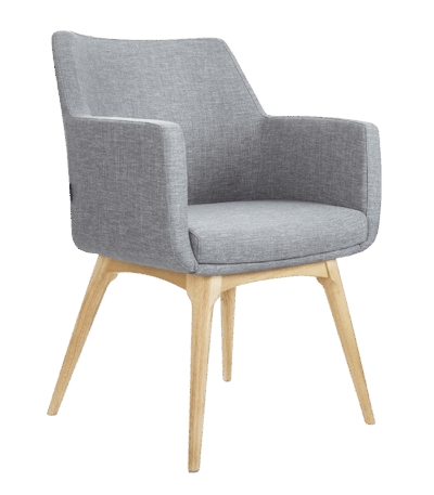 Buro Konfurb Hady reception chair in Keylargo ash.