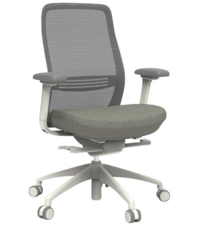 Buro Konfurb Luna office chair in light grey.