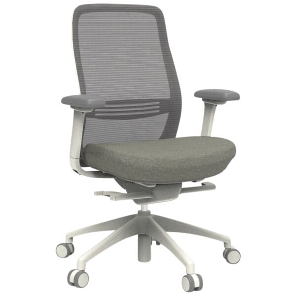 Buro Konfurb Luna office chair in light grey.