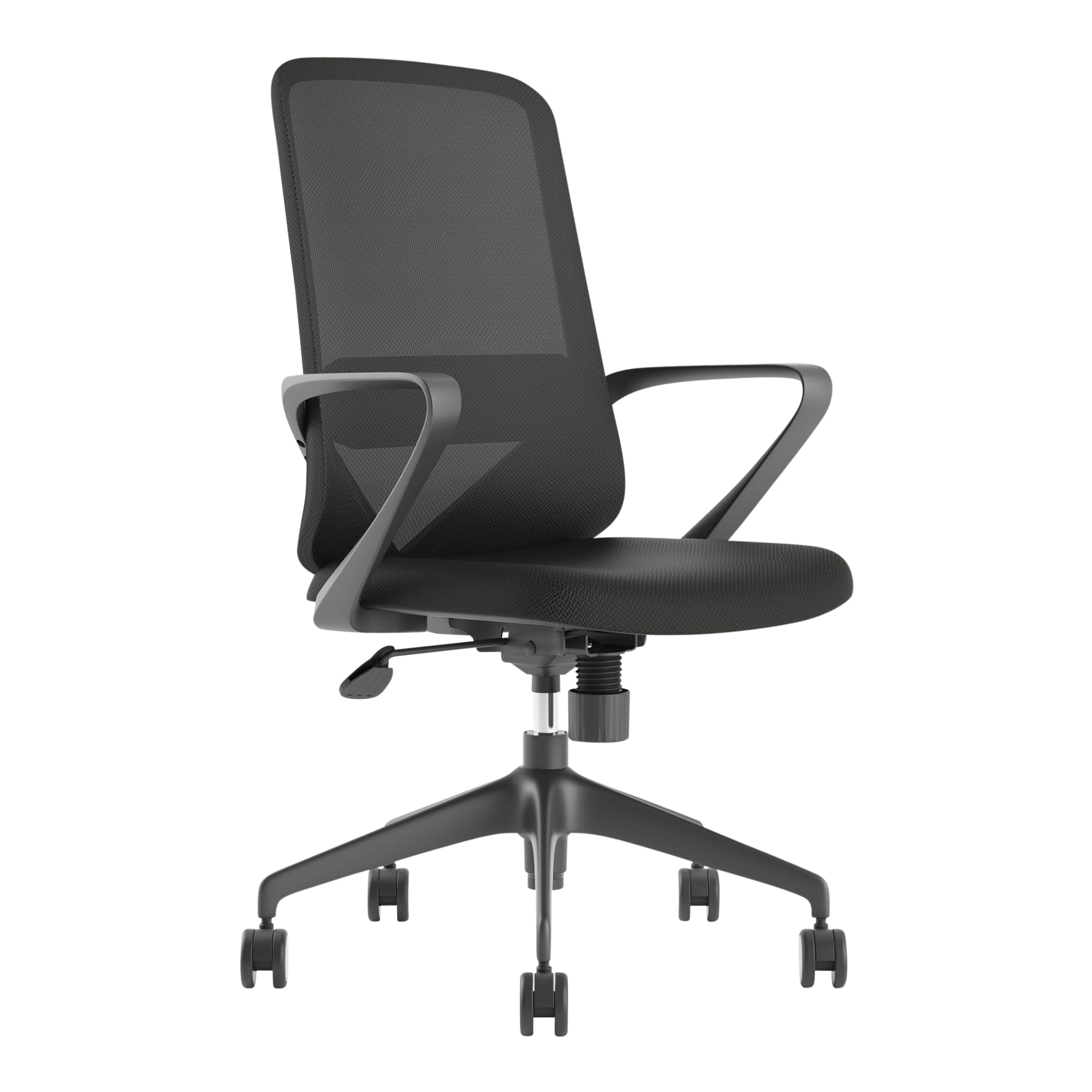 Mondo-Mistral_798A-M3_Black_Front-Angle_LR Buro Mondo Mistral chair.