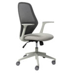 Buro Mondo Soho office chair in light grey.