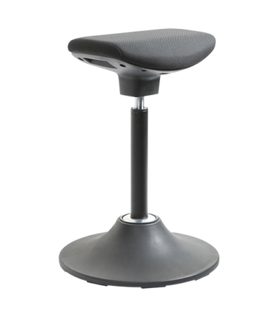 Pergo perch stool with vee seat.