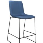 Echo Deluxe stool in denim with black base.