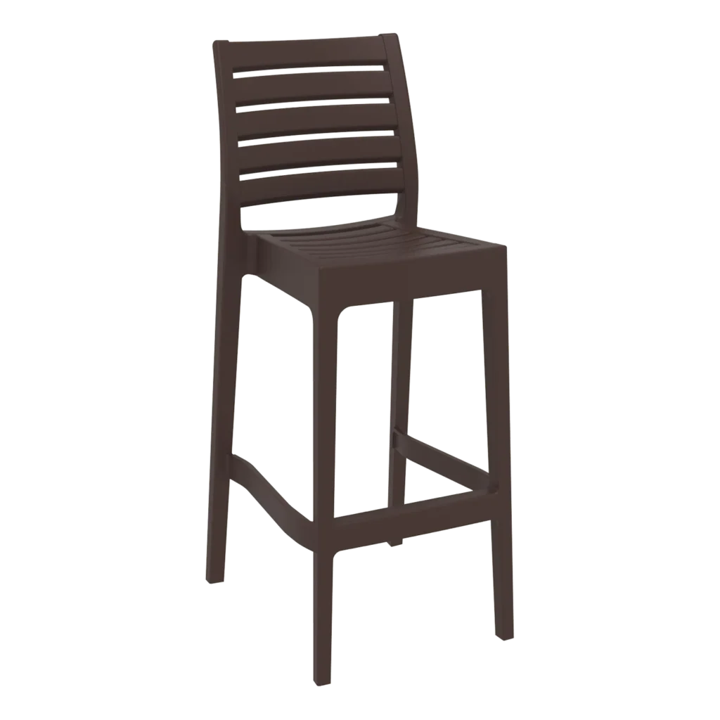 Ares bar stool in chocolate.
