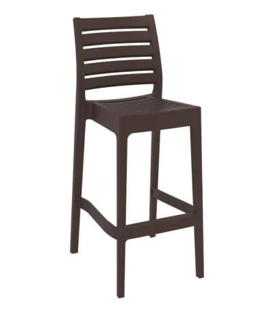 Ares bar stool in chocolate.