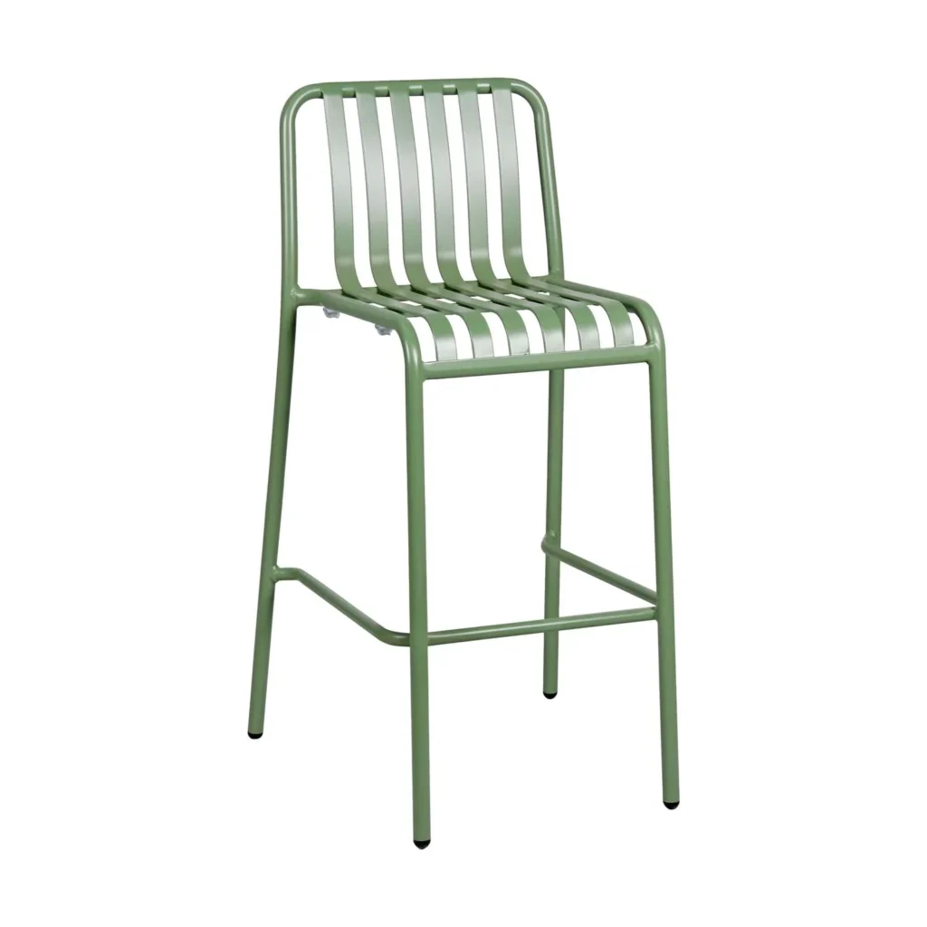 Bordeaux bar stool in olive green.