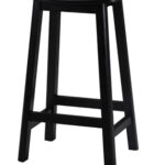 Lilipad counter stool in black birch.