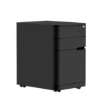 MyWorkSpace mobile pedestal in black.