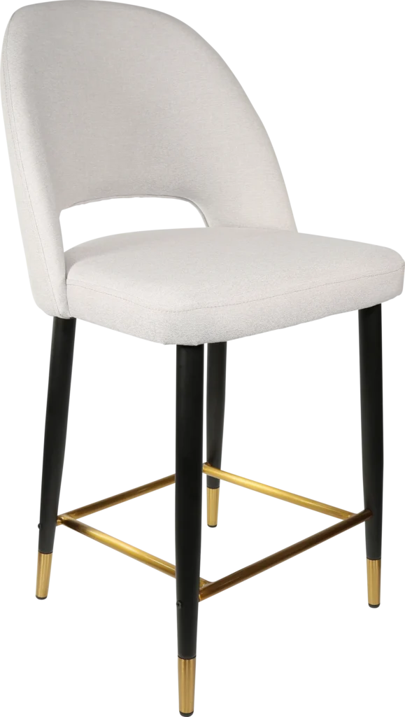 Semifreddo counter stool in light grey.