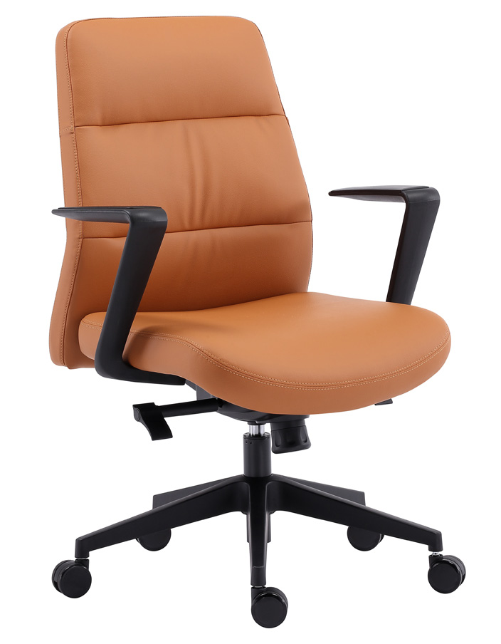 BunnyT Bunn boardroom chair in terracotta PU.