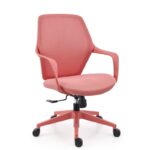 Ella mesh chair in coral.