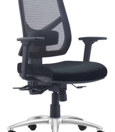 Metric ergonomic office chair with arms.