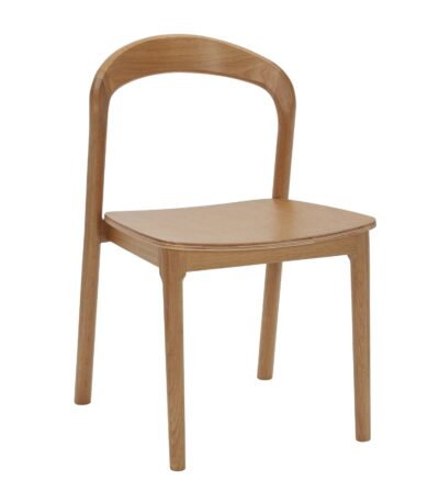 Nodo American oak reception chair.