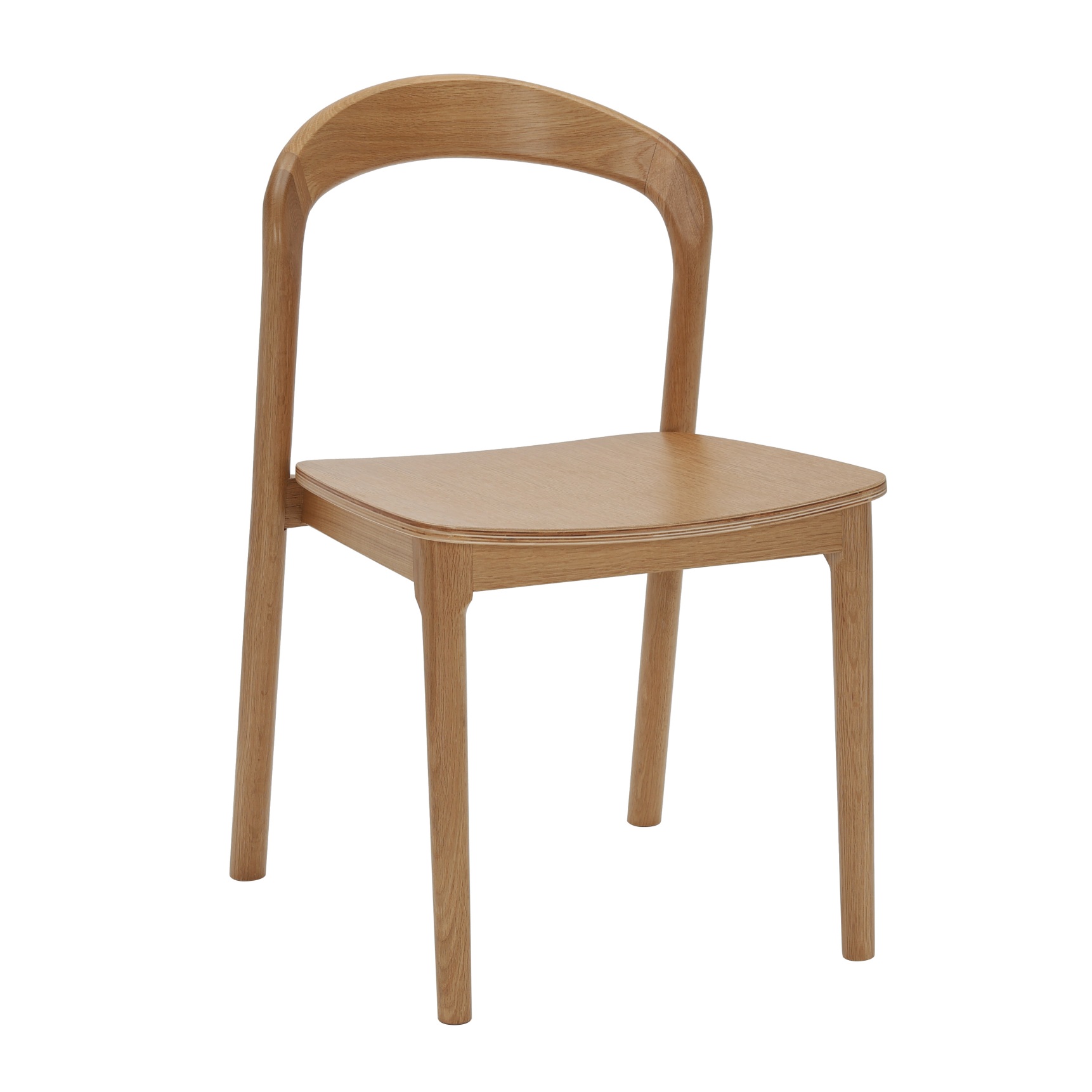 Nodo Nodo American oak reception chair.