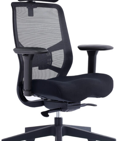 Voxa executive mesh office chair with headrest.