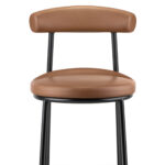 Nyx reception chair in amber PU.
