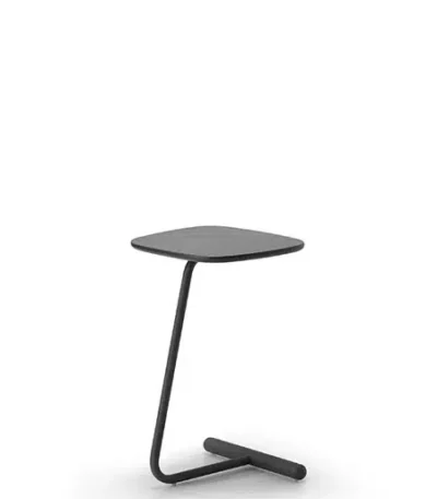Uno side table in black.