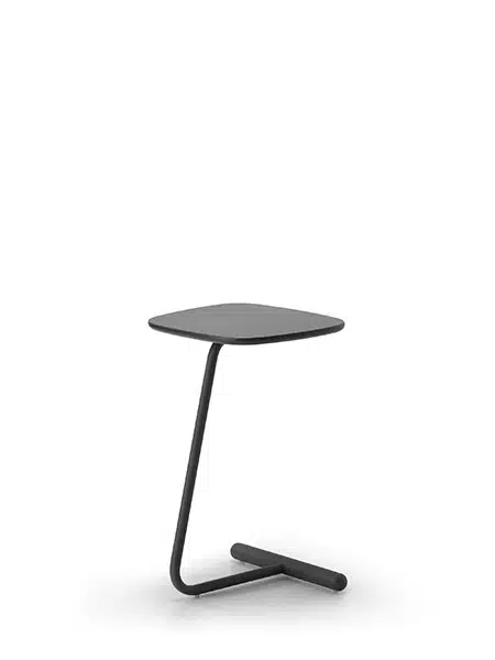 Uno side table in black.
