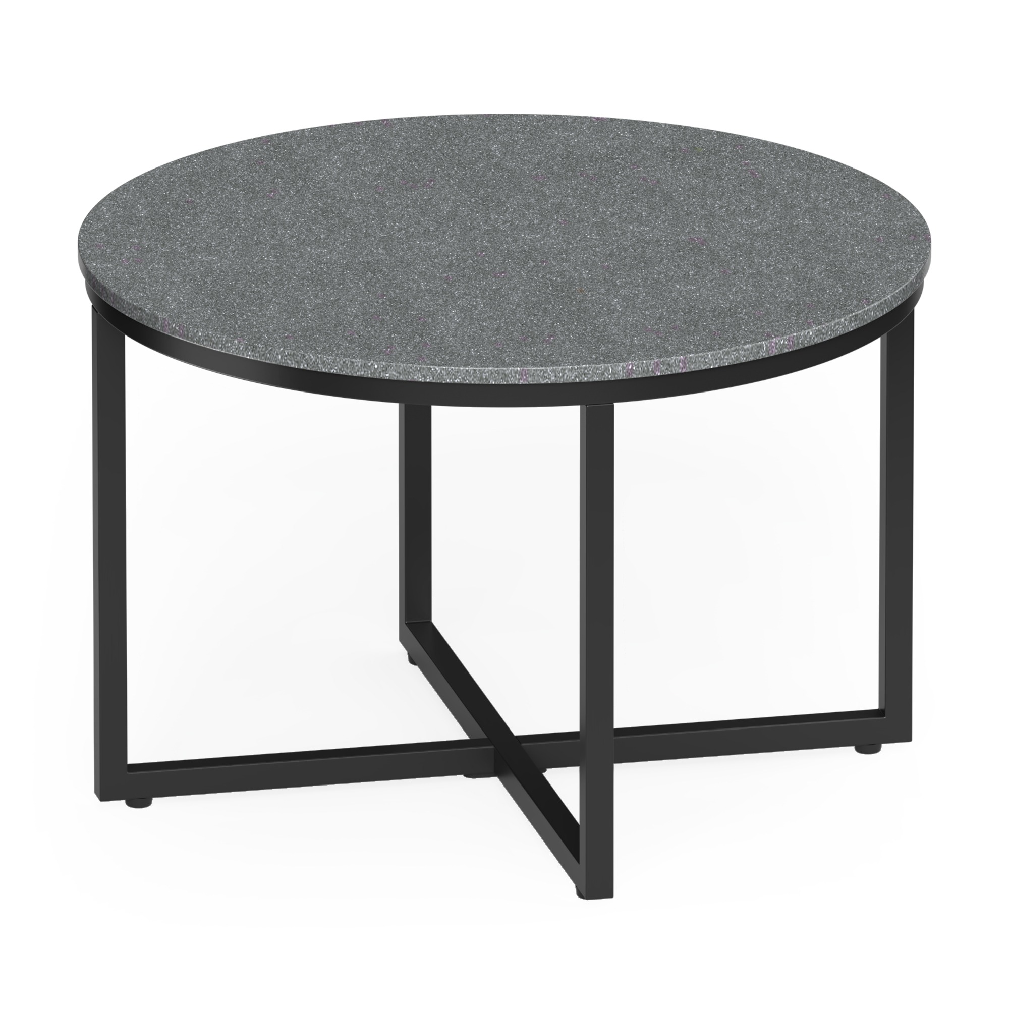 Sora-Orbit-Granite-Grey-Camera-10-Smart-Object-Group Sora orbit coffee table in pebblecrete grey.