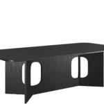 Asa boardroom table in black woodmatt.