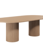 Harmony pillar boardroom table with steccawood base.