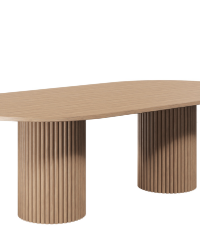 Harmony pillar boardroom table with steccawood base.