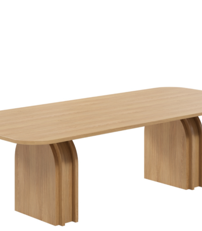 Florence boardroom table in sublime teak melamine.