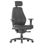 Raptor executive leather chair with headrest.