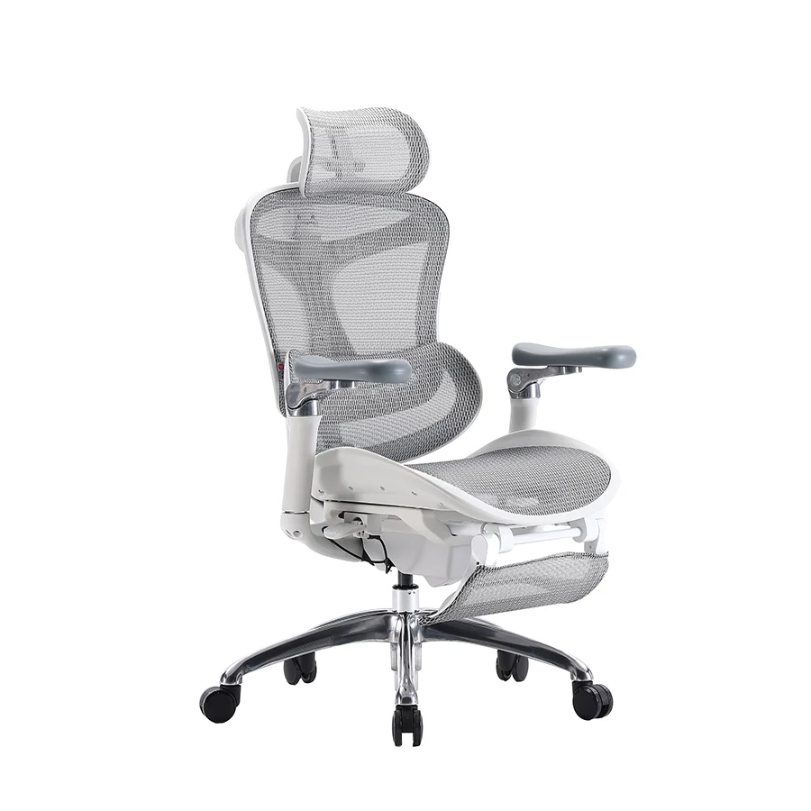 c300-white-footrest-1 Sihoo Doro C300 Pro chair in grey.